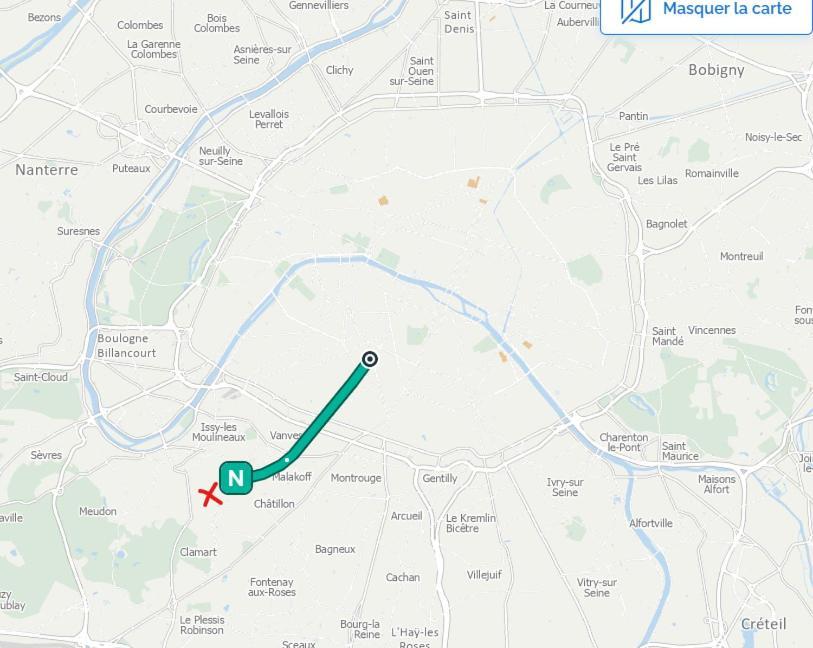 Le Nid Douillet Lägenhet Clamart Exteriör bild
